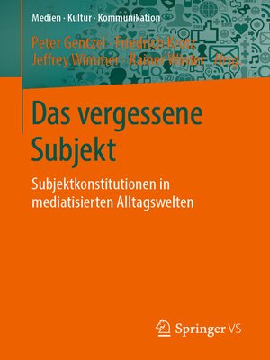 cover image of Das vergessene Subjekt